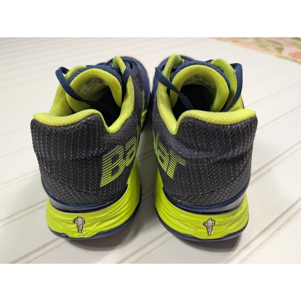 Babolat Jet Mach 2 Navy & Lime Green All Court Shoes Size 12 Excellent Condition - Picture 4 of 12